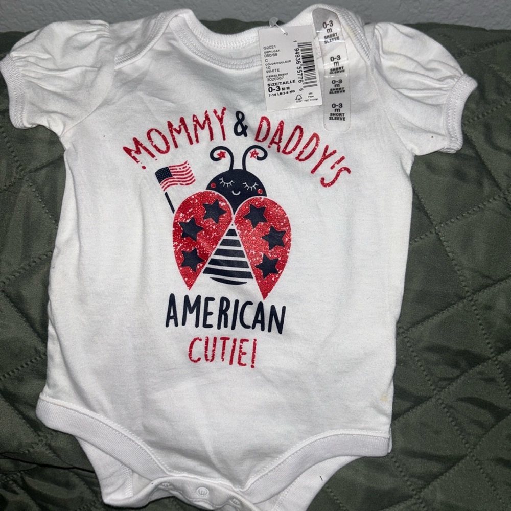 American Flag The Children’s Place Mommy & Daddy’s American Cutie 0-3 months